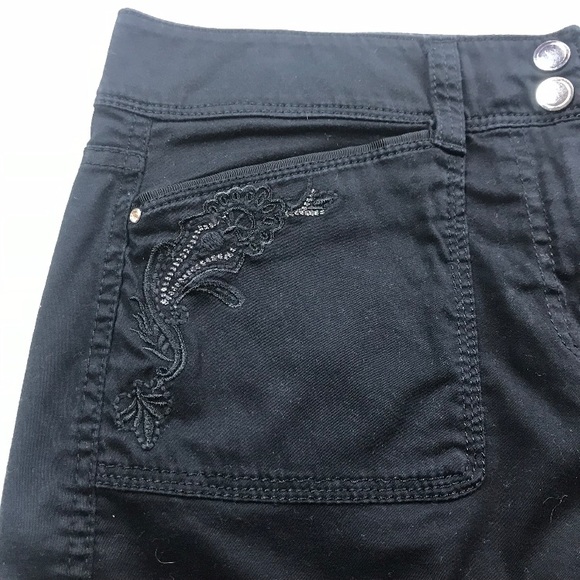 White House Black Market Black Cargo Skirt Size 4 - Picture 6 of 8